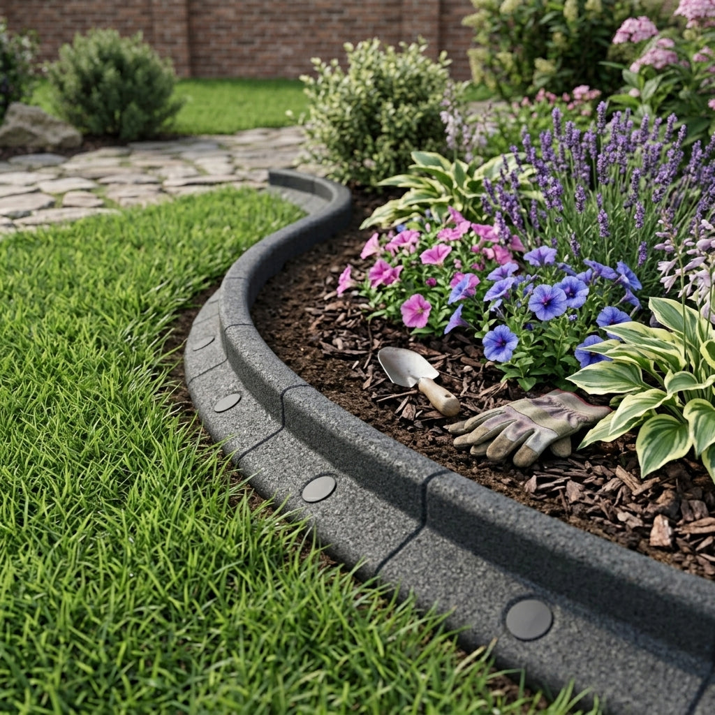 Bordura Giardino Flessibile 6 x 1,2 m - Grigia