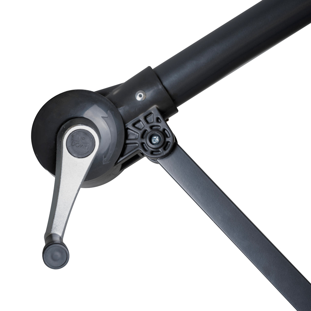 Ombrellone Decentrato LED 3m Cream con Base a Ventaglio 2 Pesi