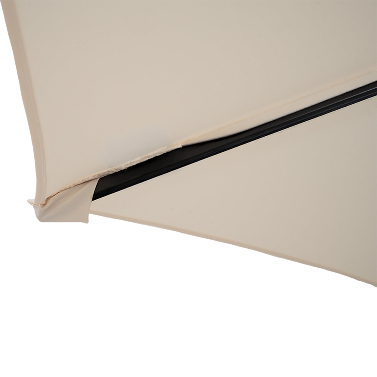 Ombrellone Decentrato 3m Cream con Base a Ventaglio 4 Pesi
