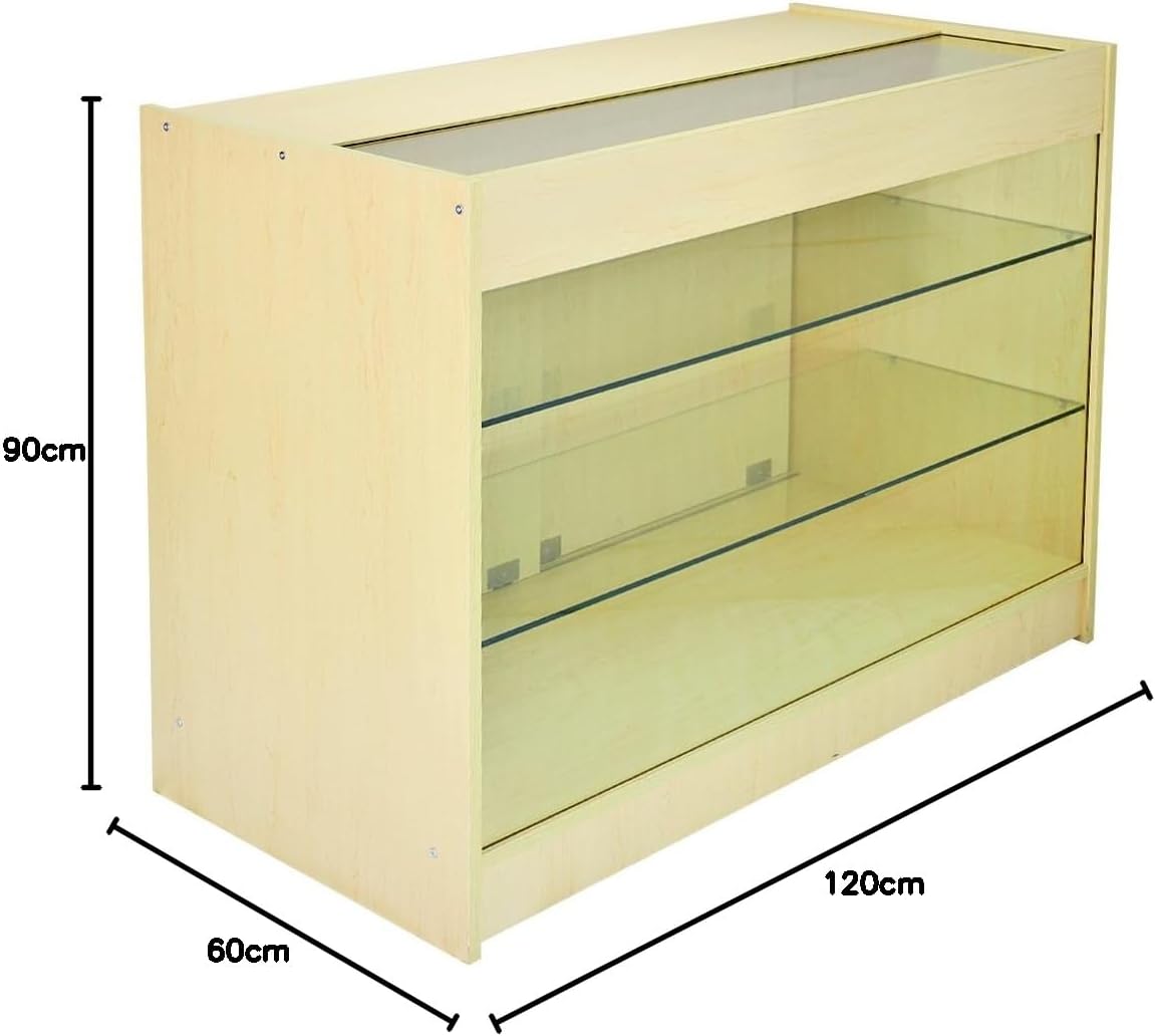 Set Pulsar con 3 Banconi da Negozio con Finitura in Acero Laminato