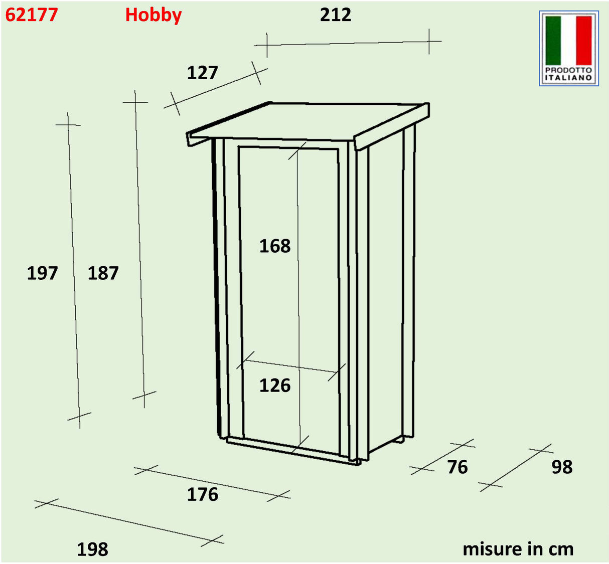 Casetta Bh19 Hobby Monofalda 198x98 cm PDF pefc