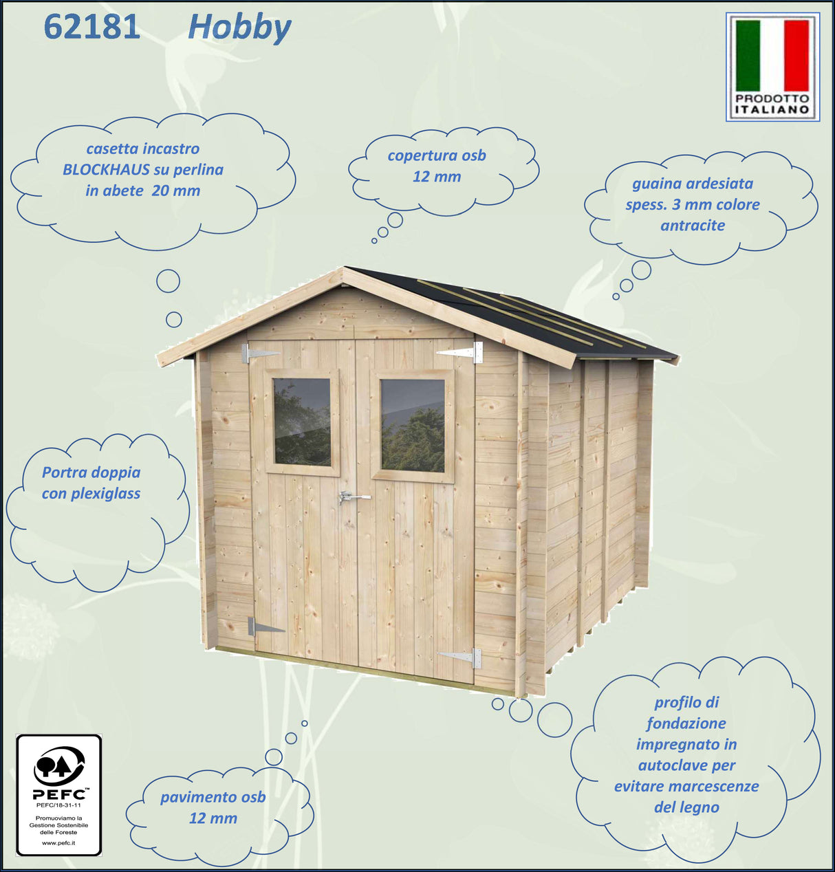 Casetta Bh19 Hobby 198x248 cm PDF pefc