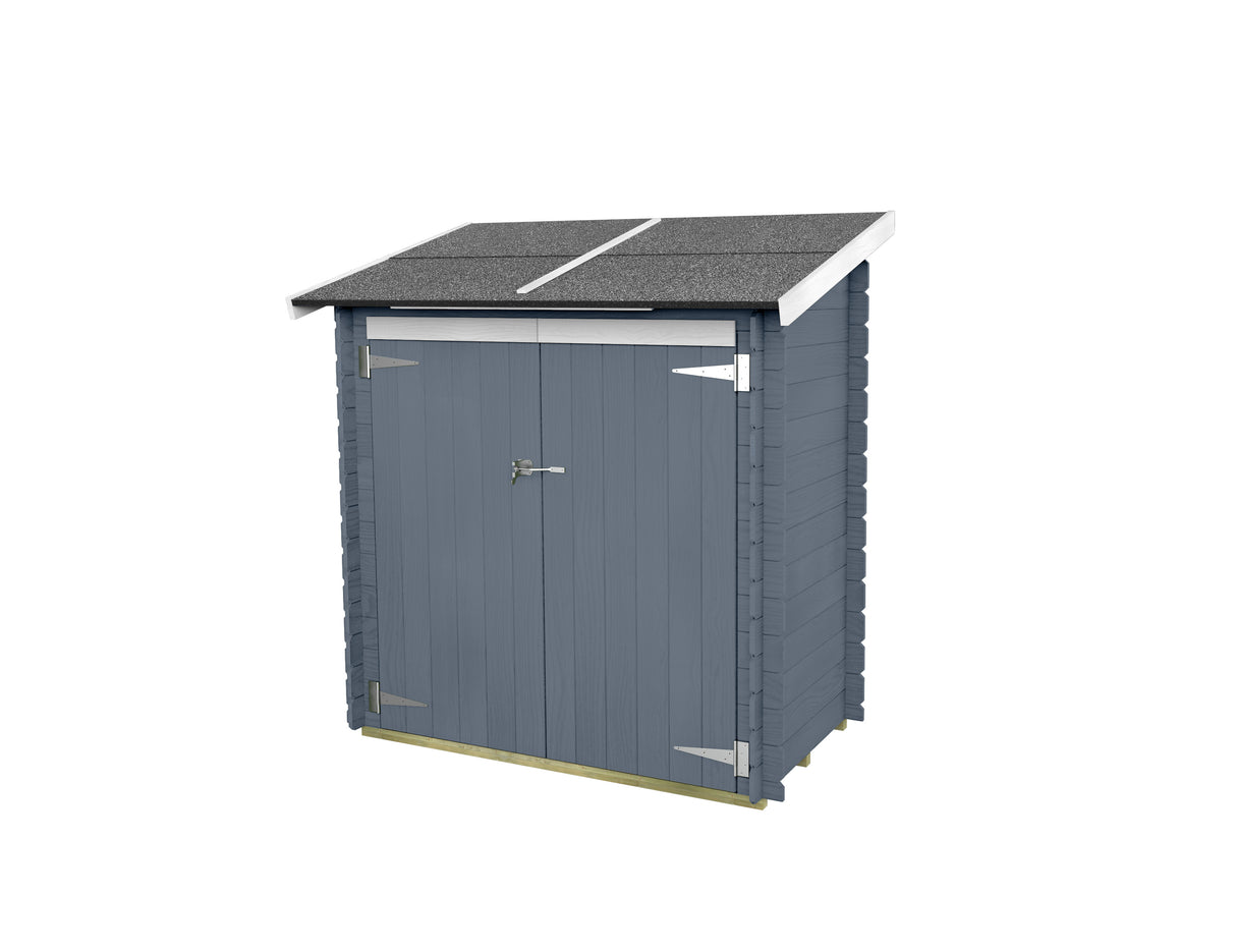 Casetta Bh16 Ambrogio Addossata 155x85 cm PDC pefc color grigio