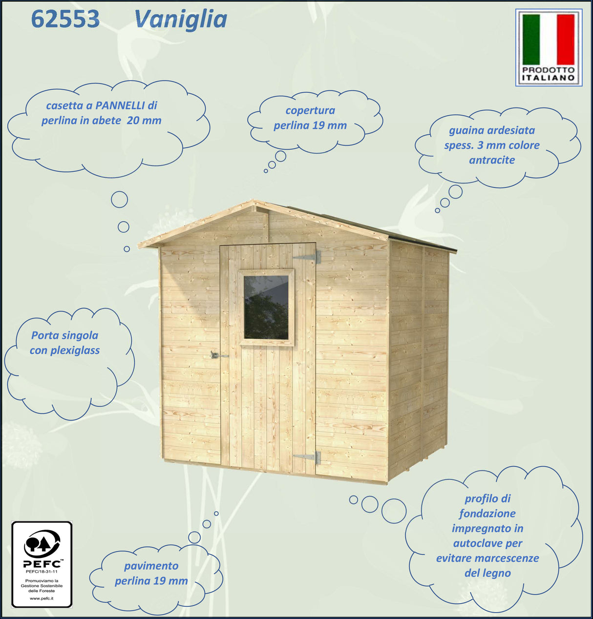 Casetta Vaniglia 200x207 cm PSF pefc