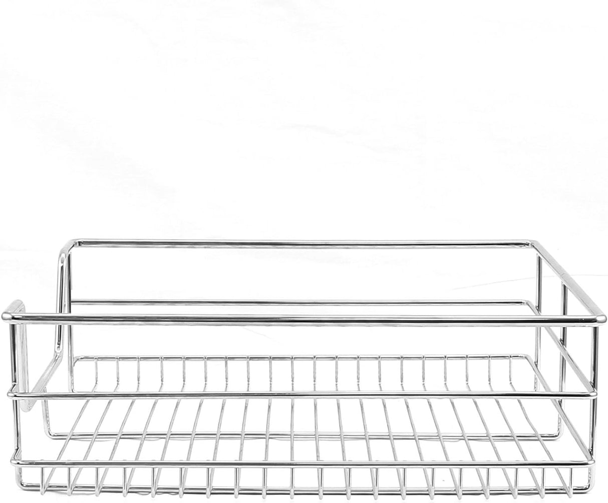 Cestelli Estraibili da Cucina in Acciaio - Mobile da 40cm - 3 Cesti