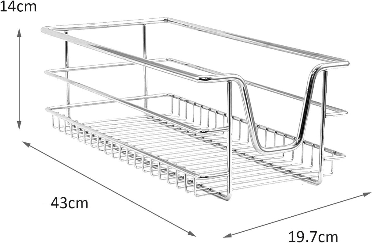 Cestelli Estraibili da Cucina in Acciaio - Mobile da 30cm - 6 Cesti