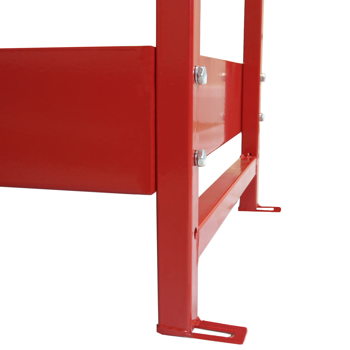 2 Scaffalature Volcano in Acciaio Senza Bulloni Rossi