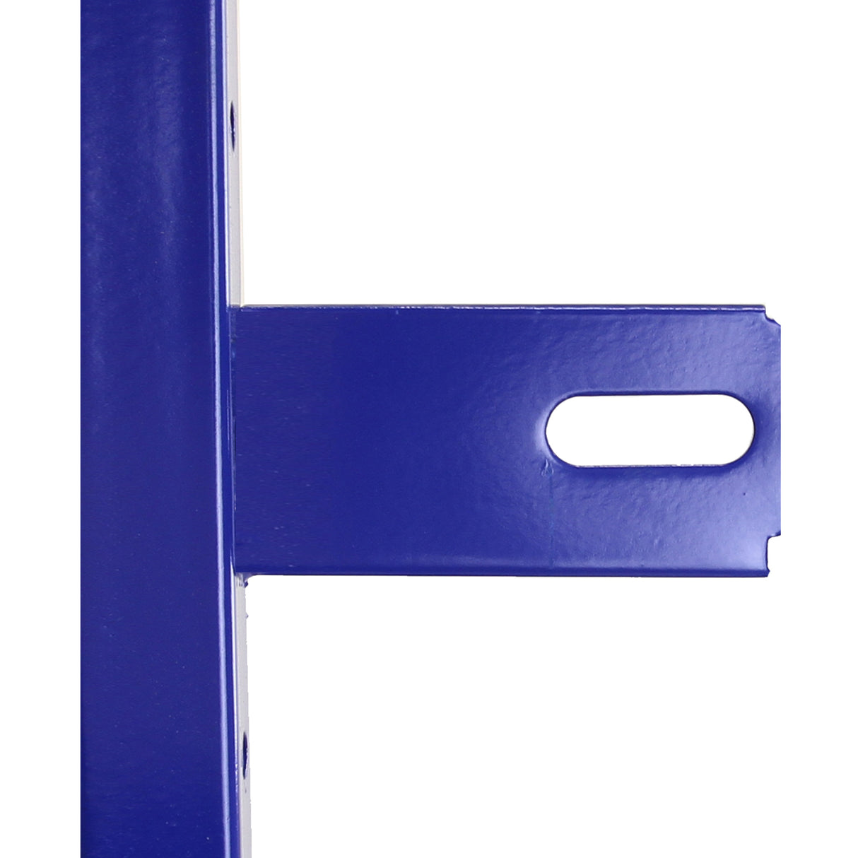 Scaffalatura Lightning Blu in acciaio inox, con ripiani robusti e finitura liscia, progettata per l'organizzazione efficiente nel furgone