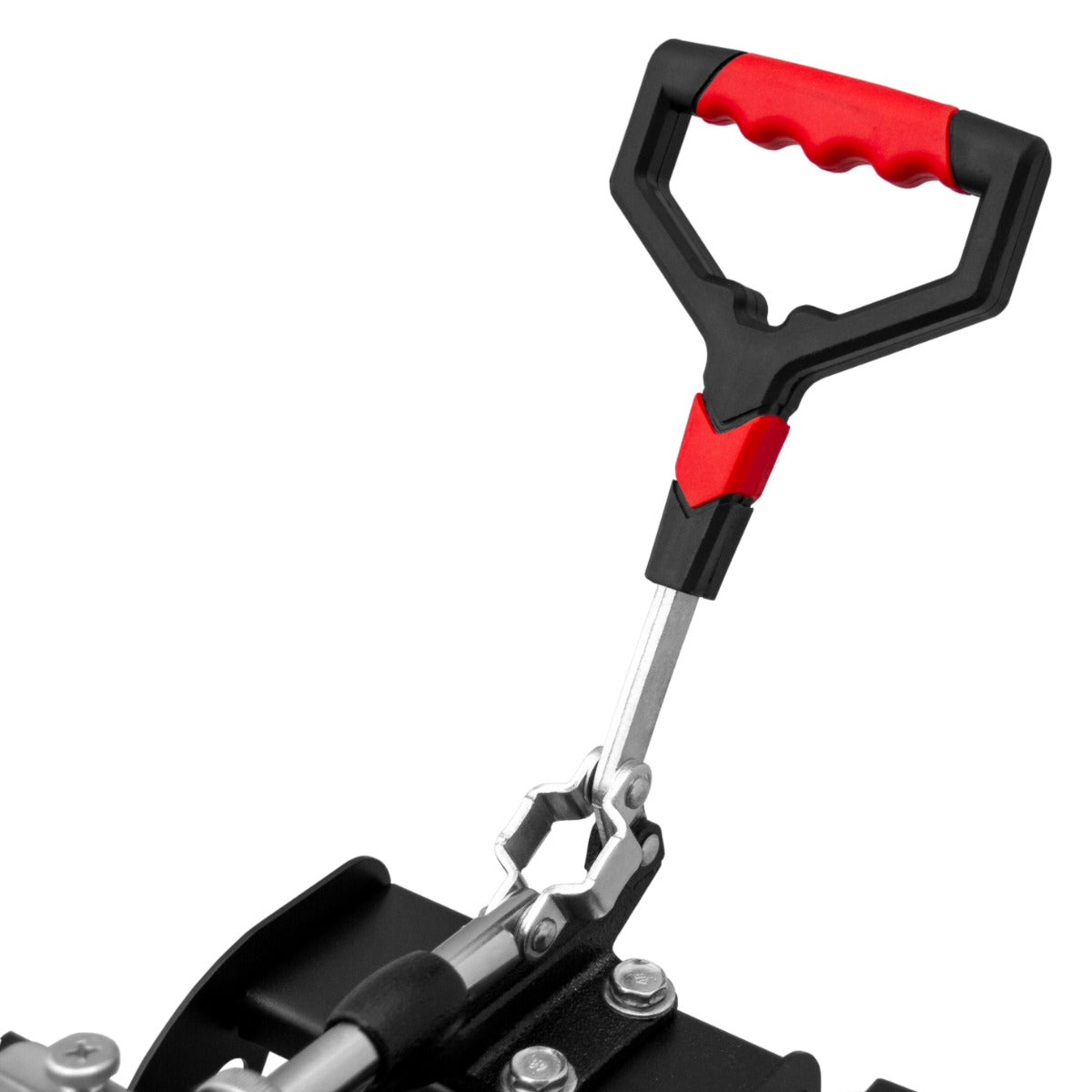 Maniglia ergonomica rossa e nera della pressa a caldo PixMax per tazze, progettata per una presa sicura e confortevole durante l'uso
