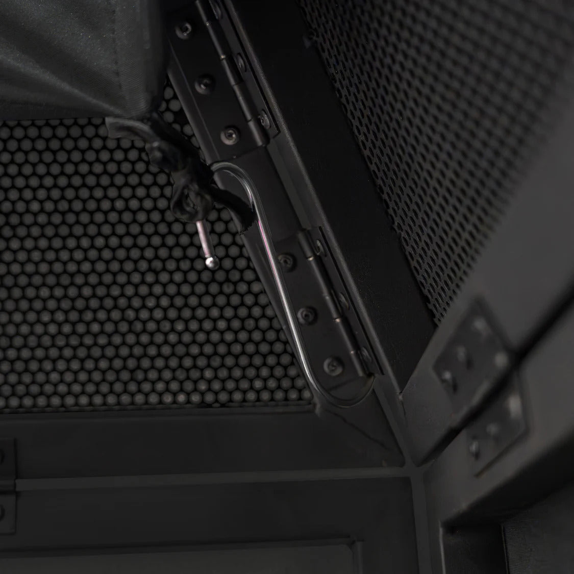 Ganci sospesi in acciaio a forma di S - Nero x 8