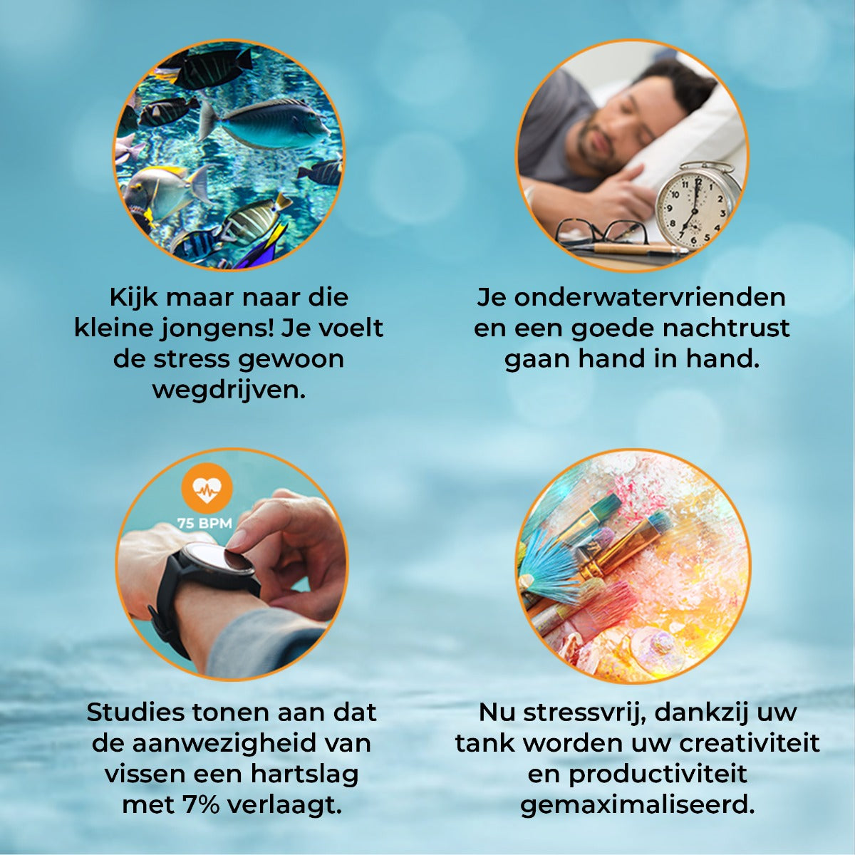 Acquario 300 Litri con Mobile Bianco e Kit con Ghiaia Blu