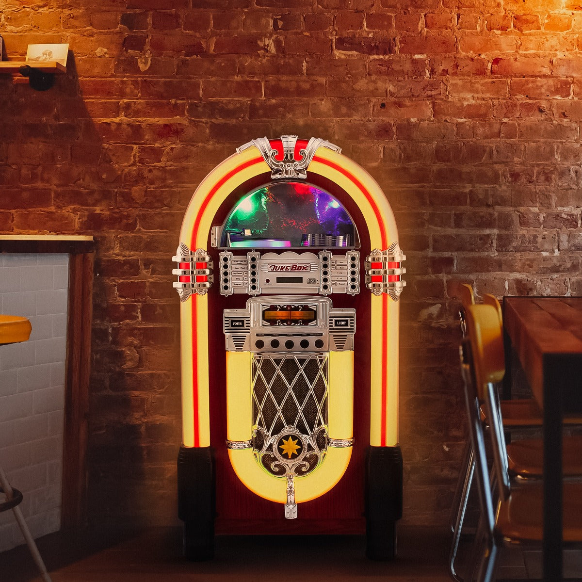 Jukebox Anni 50 - CD, USB, Memory Cards SD/MMC, Radio, Bluetooth e Aux