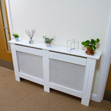 Copritermosifone Regolabile in MDF Bianco 1400mm - 1920mm