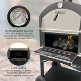 Forno Multifunzione KuKoo per Pizza, Carne e Pesce in Acciaio Con Pala per Pizza e Cutter