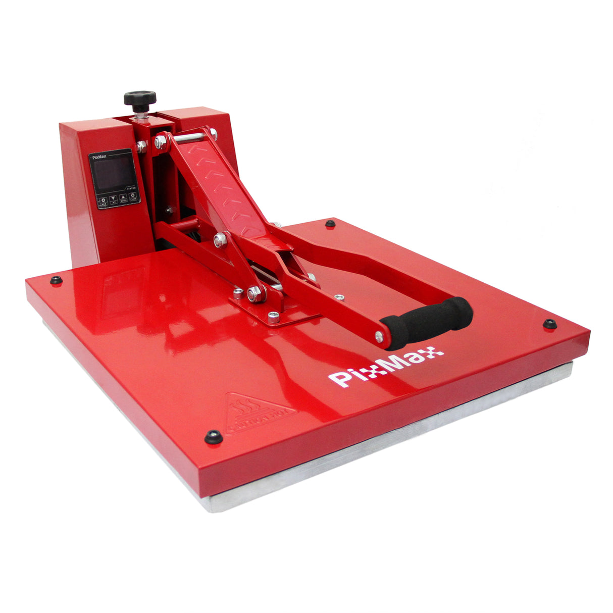 Taglierina per vinile rossa con manico ergonomico, superficie liscia e piatta, ideale per il taglio di cartelli e stampe economiche