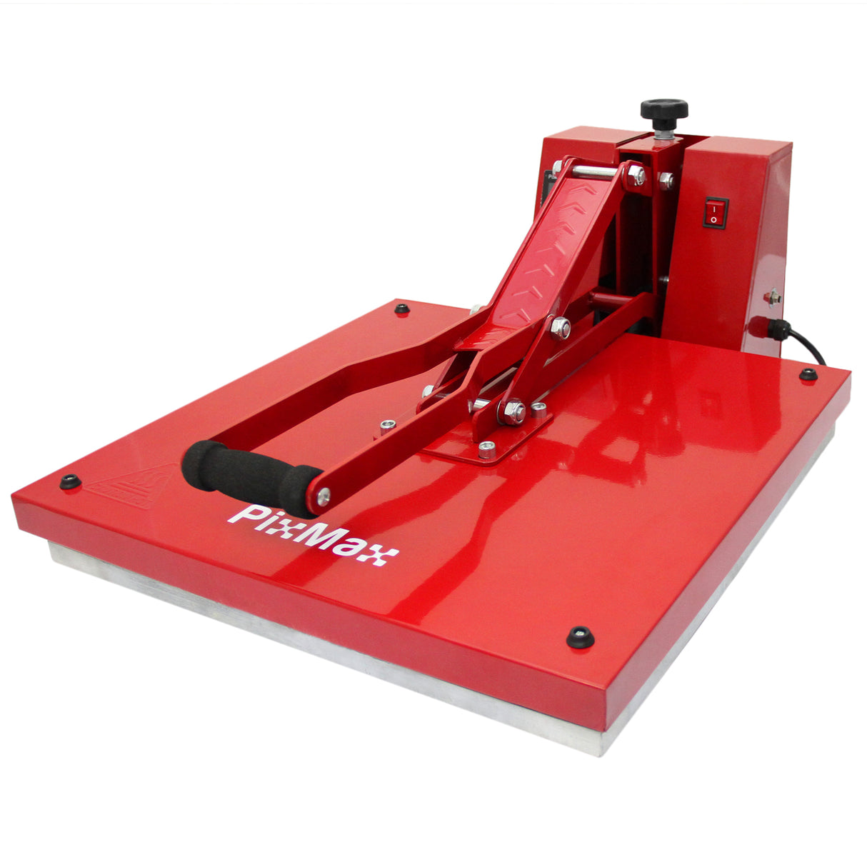 Pressa a caldo rossa per vinile, 50 x 50 cm, con manico ergonomico e base robusta, ideale per il taglio di cartelli e stampe economiche