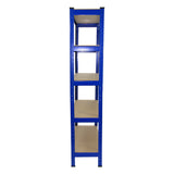 10 Scaffali T-Rax In Acciaio Senza Bulloni Blu 75cm