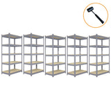 Scaffale da Garage ad Incastro Q-Rax - Grigio - 90cm x 50cm - 10 Pezzi