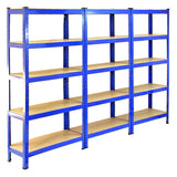 Scaffale da Garage ad Incastro T-Rax - Blu - 120cm x 45cm - 10 Pezzi