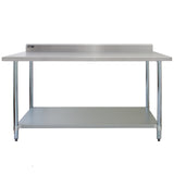 Tavolo in acciaio Inox da Cucina - 180x60x90cm