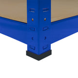 3 Scaffali T-Rax in Acciaio Senza Bulloni Blu 160cm