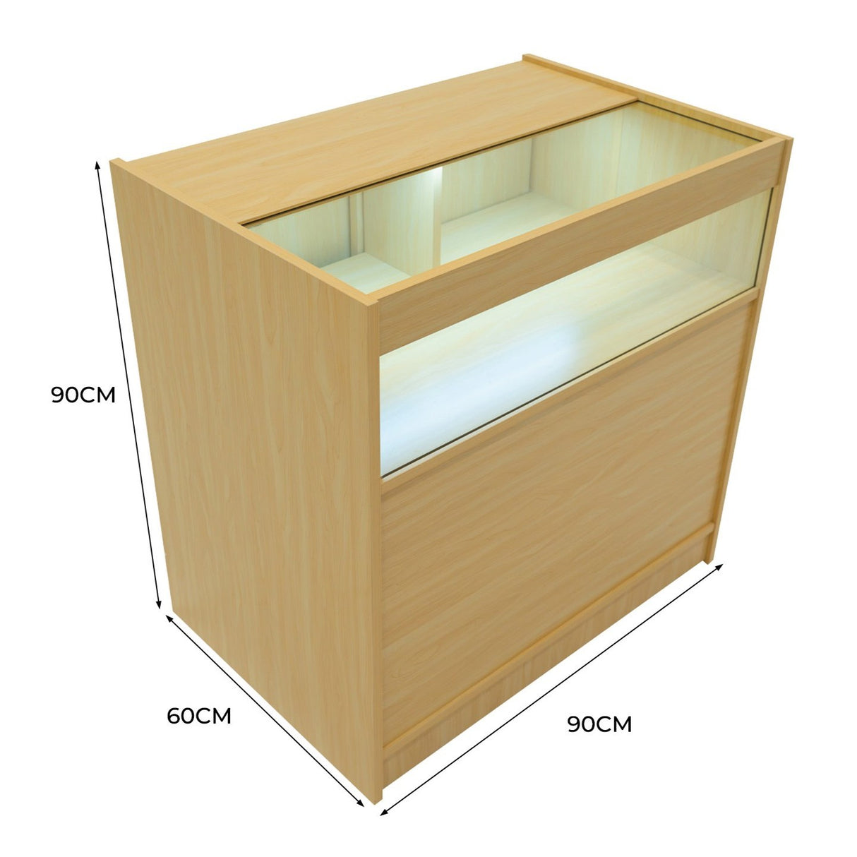 Bancone da Negozio LED B900 – Acero