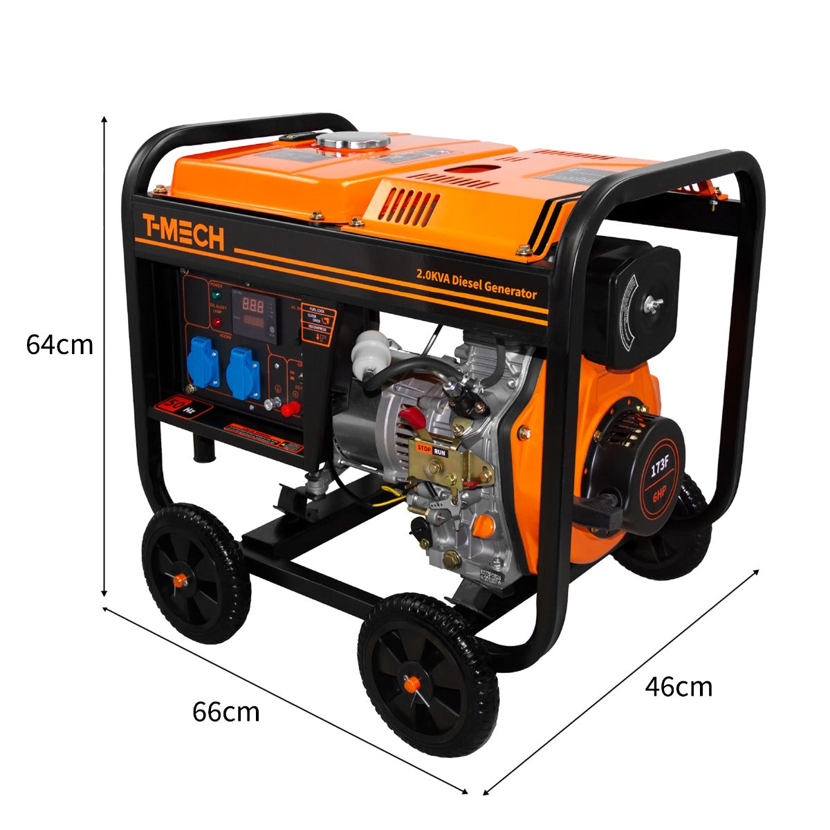 T-Mech 2KW Generatore a Diesel Portatile