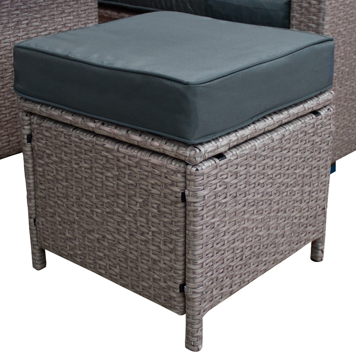 Set ad angolo in rattan - Grigio