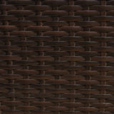 Set ad angolo in rattan - Marrone