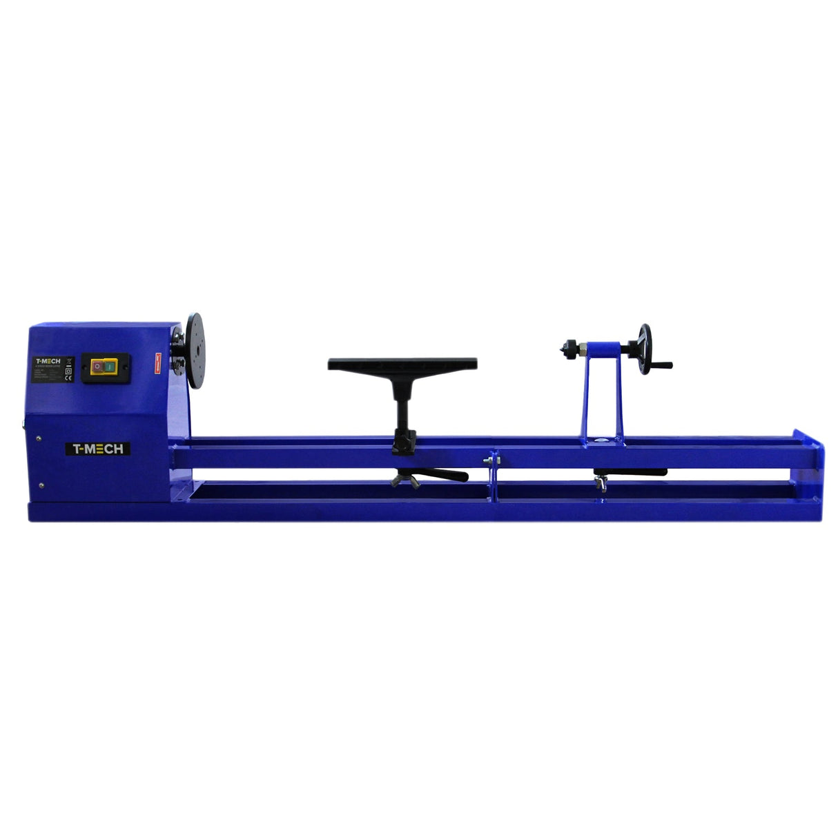 Tornio da Banco per Legno con Mandrino a 4 Ganasce e Set di 6 Scalpelli – Motore 400W