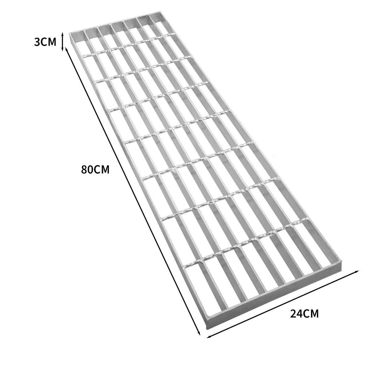 Griglia Zincata - 800 mm x 240 mm