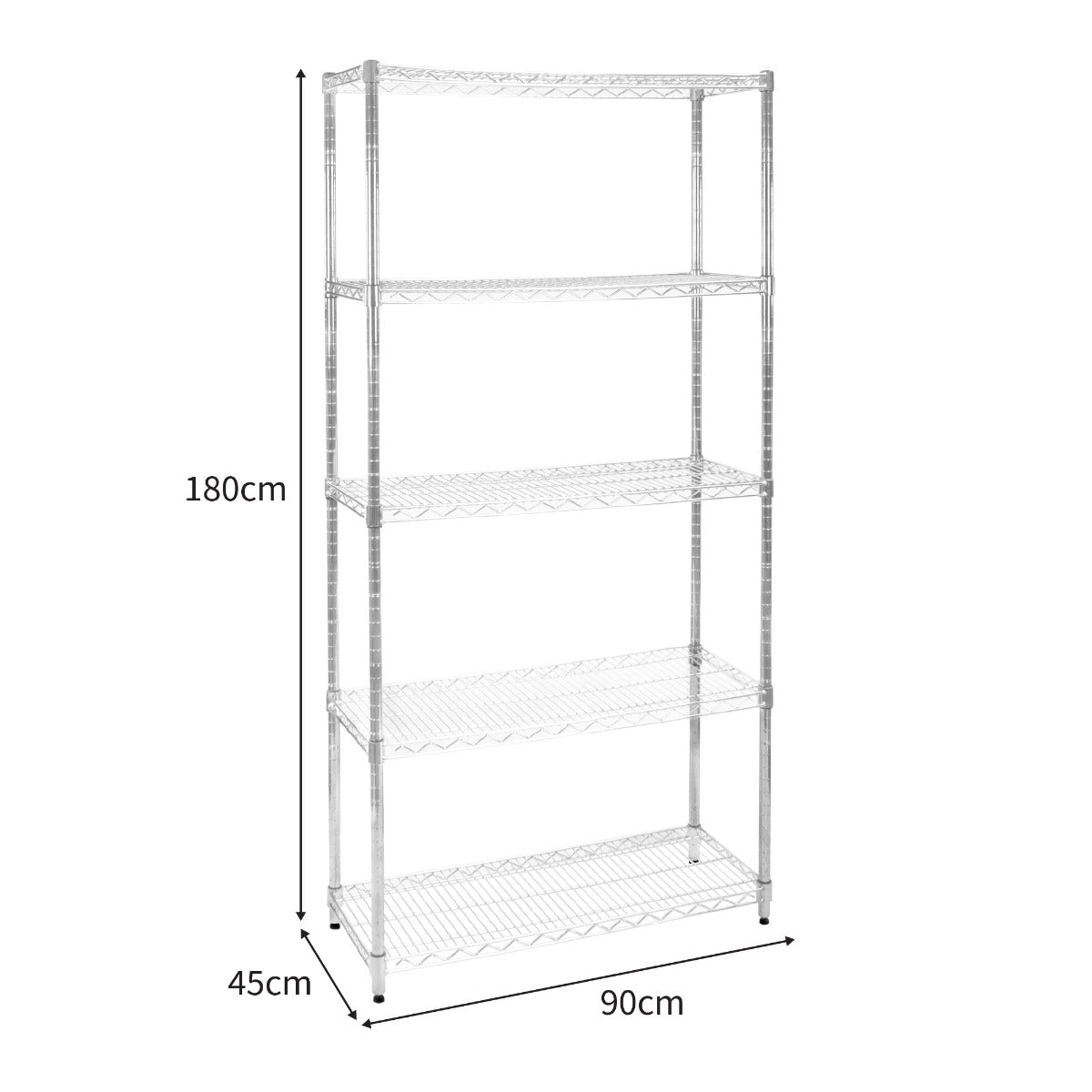 KuKoo Scaffalature in metallo - 45cm x 90cm x 180cm