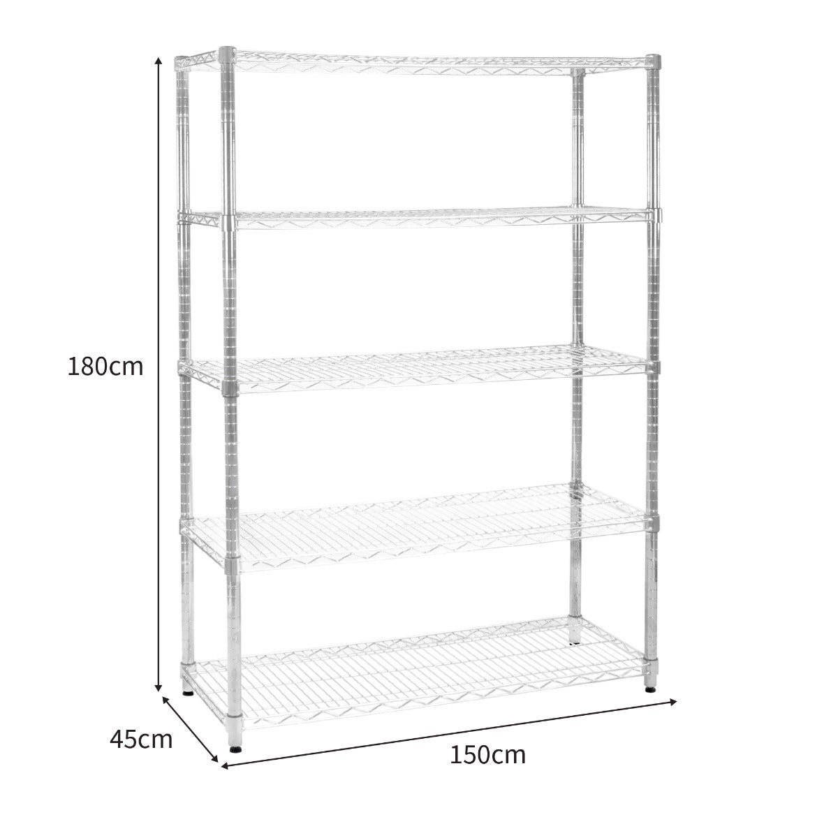 KuKoo Scaffalature in metallo - 45cm x 150cm x 180cm