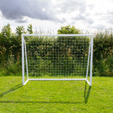 Porta da calcio da 240cm x 180cm, custodia per il trasporto e telo bersaglio
