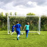 Porta da calcio da 360cm x 180cm, custodia per il trasporto e telo bersaglio