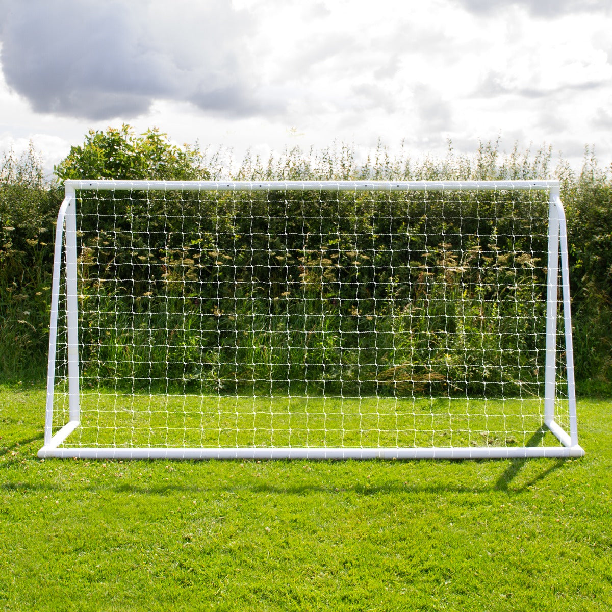 Porta da calcio da 360cm x 180cm, custodia per il trasporto e telo bersaglio