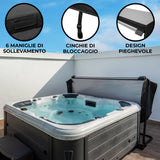 Copertura per vasca idromassaggio da 2.2m - Nero