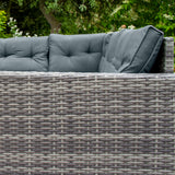 Set ad angolo in rattan - Grigio