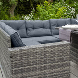 Set ad angolo in rattan - Grigio