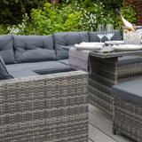 Set ad angolo in rattan - Grigio