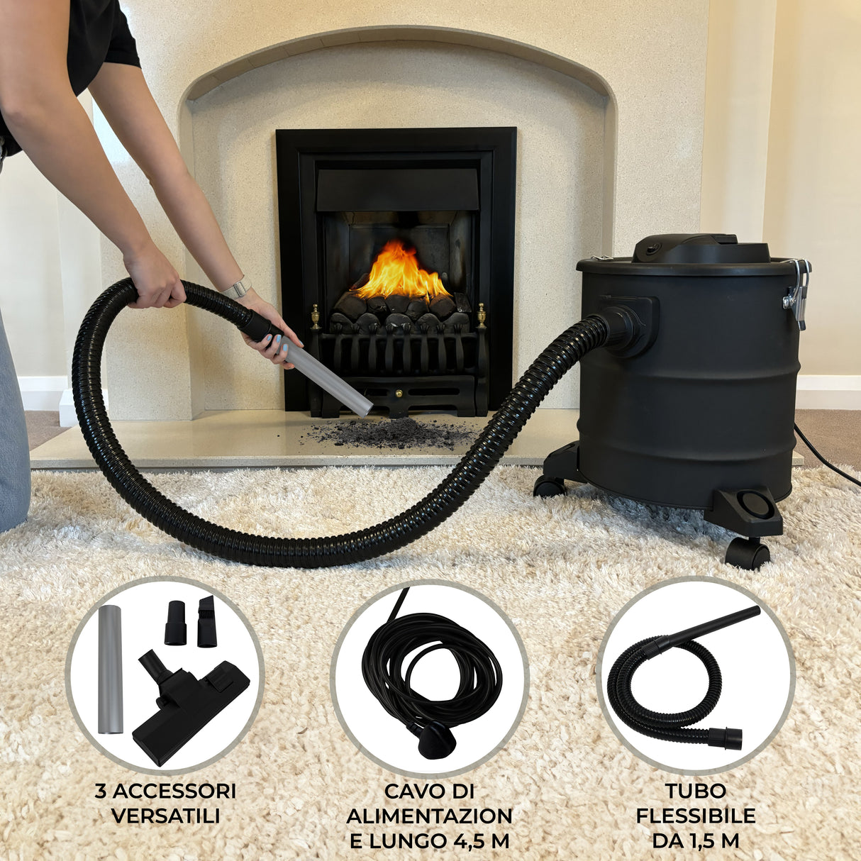 Aspiracenere da 20 litri