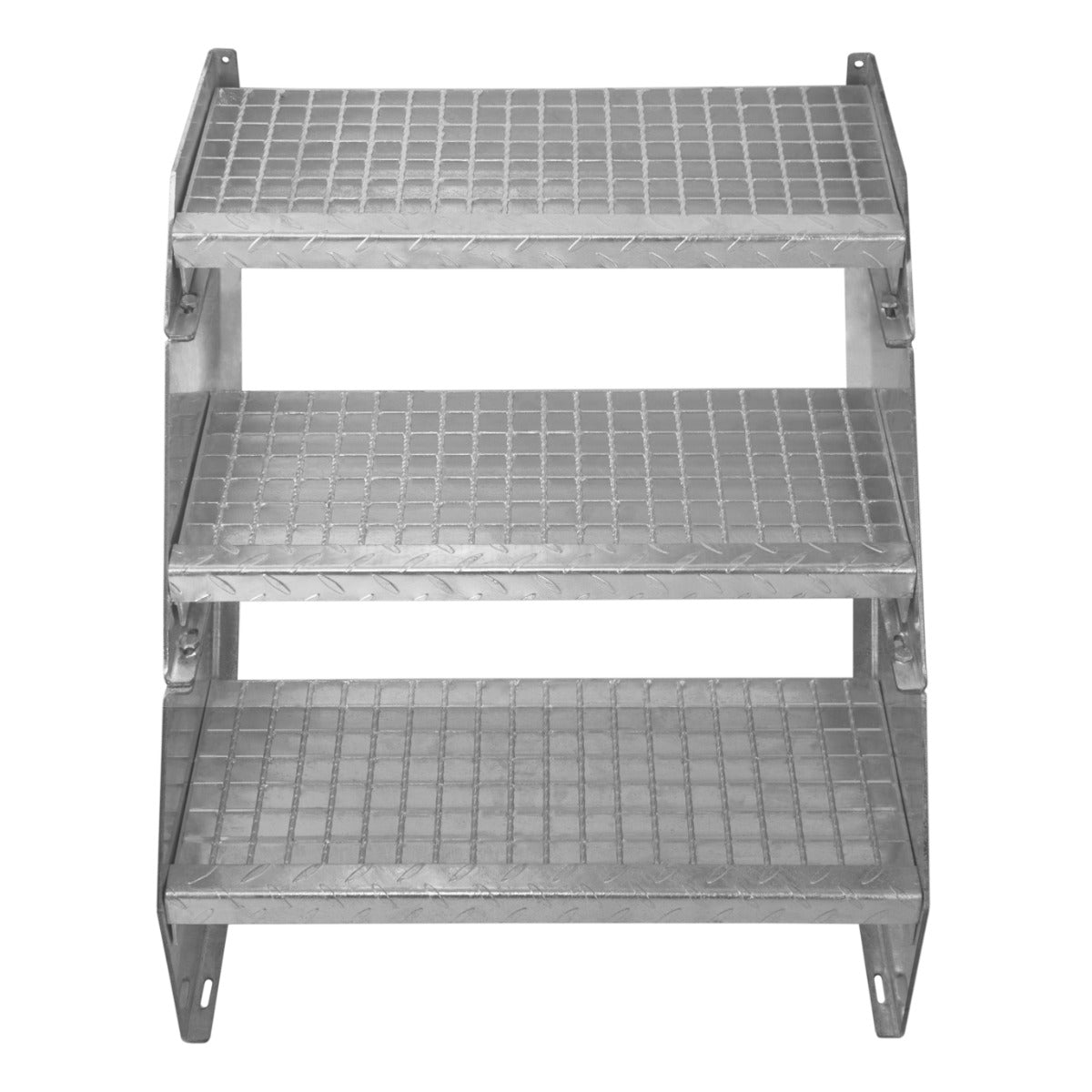 Scala zincata regolabile a 9 elementi - larghezza 600 mm