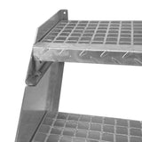 Scala zincata regolabile a 9 elementi - larghezza 600 mm