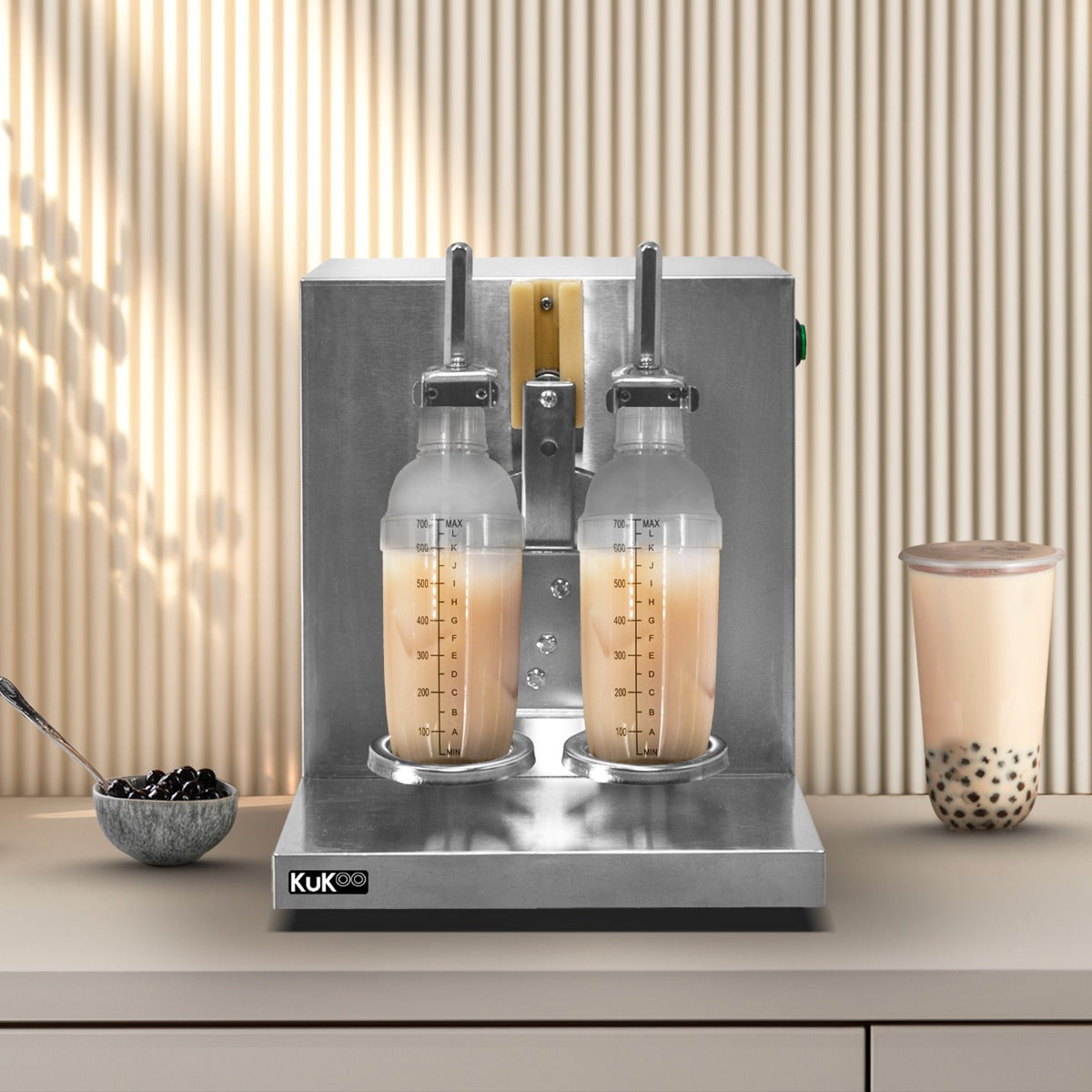 Shaker Automatico Per il Bubble Tea e 2 Shaker