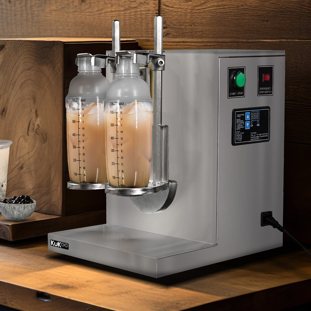 Shaker Automatico Per il Bubble Tea e 2 Shaker