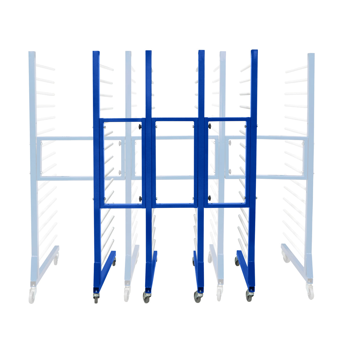 Carrello per Asciugatura Vernici a Spruzzo Combinato x 2 con Connettore