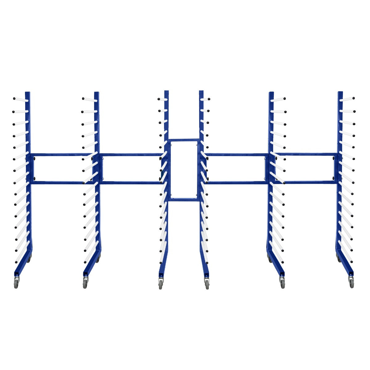 Carrello per Asciugatura Vernici a Spruzzo Combinato x 3 con 2 x Connettori