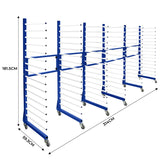 Carrello per Asciugatura Vernici a Spruzzo Combinato x 3 con 2 x Connettori