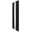Radiatore a specchio piatto nero, 1800mm x 565mm, con finitura liscia e linee moderne, ideale per ambienti eleganti e contemporanei