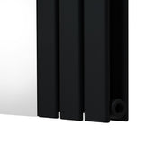 Radiatore a Specchio Piatto - 1800mm x 565mm - Nero